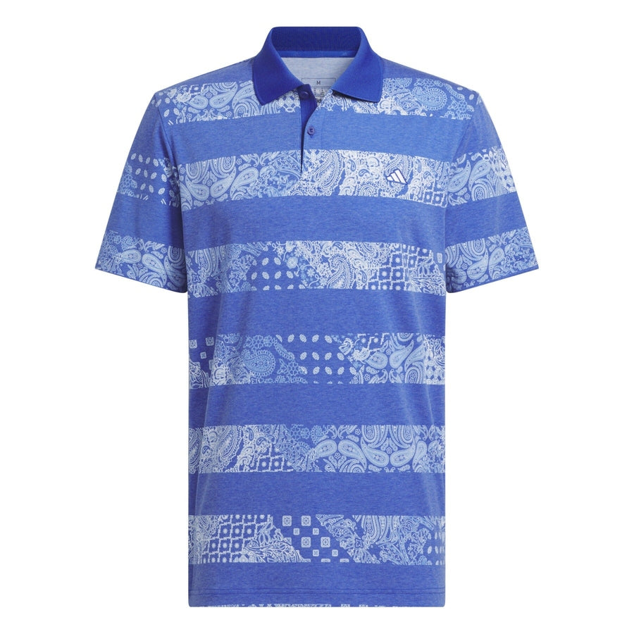 Adidas Men's Go-To Print Polo - Blue