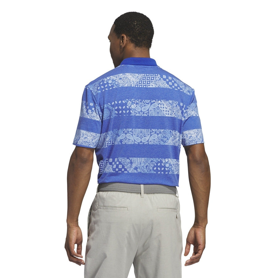 Adidas Men's Go-To Print Polo - Blue