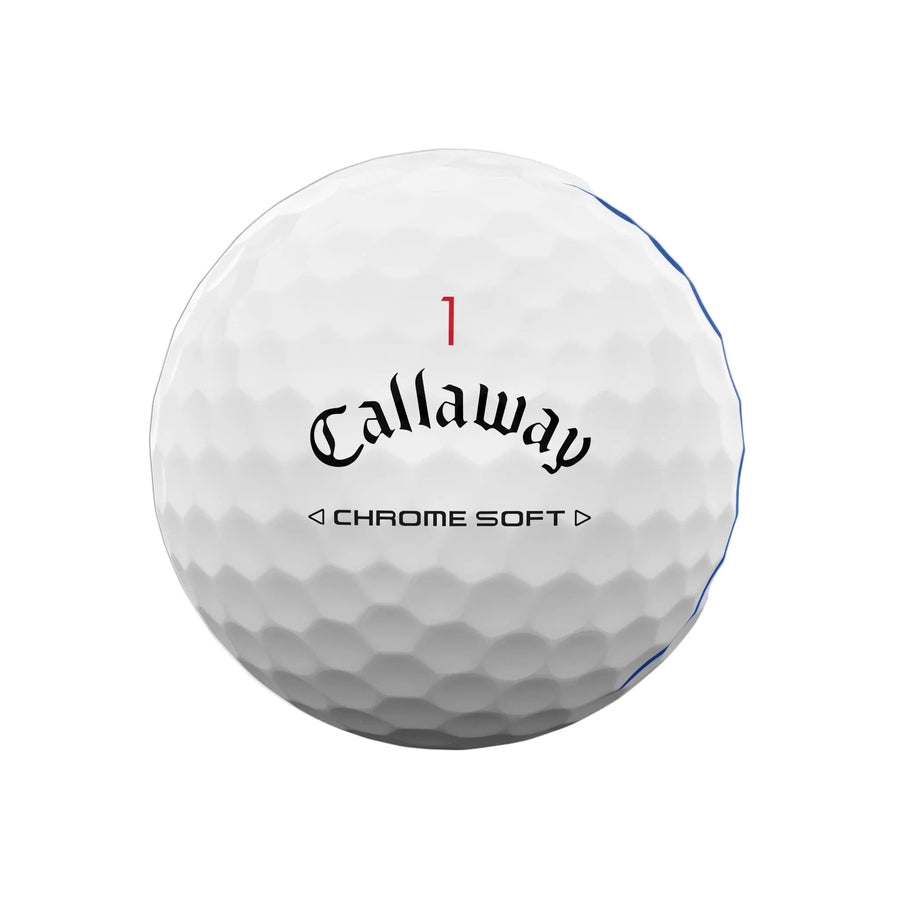 2 Dozen Callaway Chrome Soft 2024 Triple Track Balls - Logo Overrun App Special