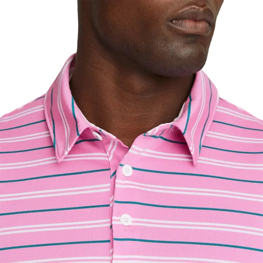 Puma MATTR Striper Golf Polo - Pink