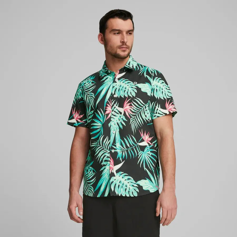 Puma X PTC Paradise Button Down Golf Shirt APP SPECIAL