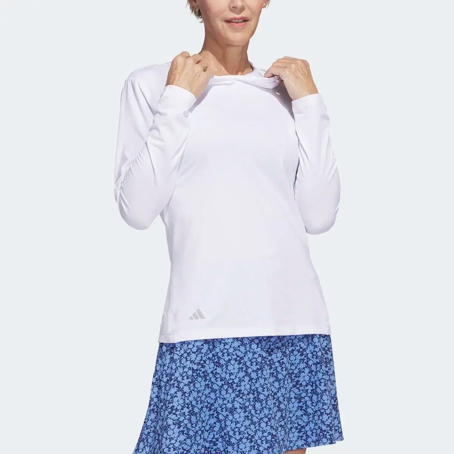 Adidas Ladies Performance Golf Hoodie - White