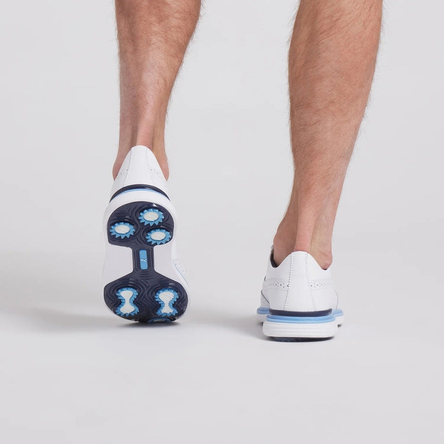 Puma Royale Wingtip Golf Shoes - White/Blue