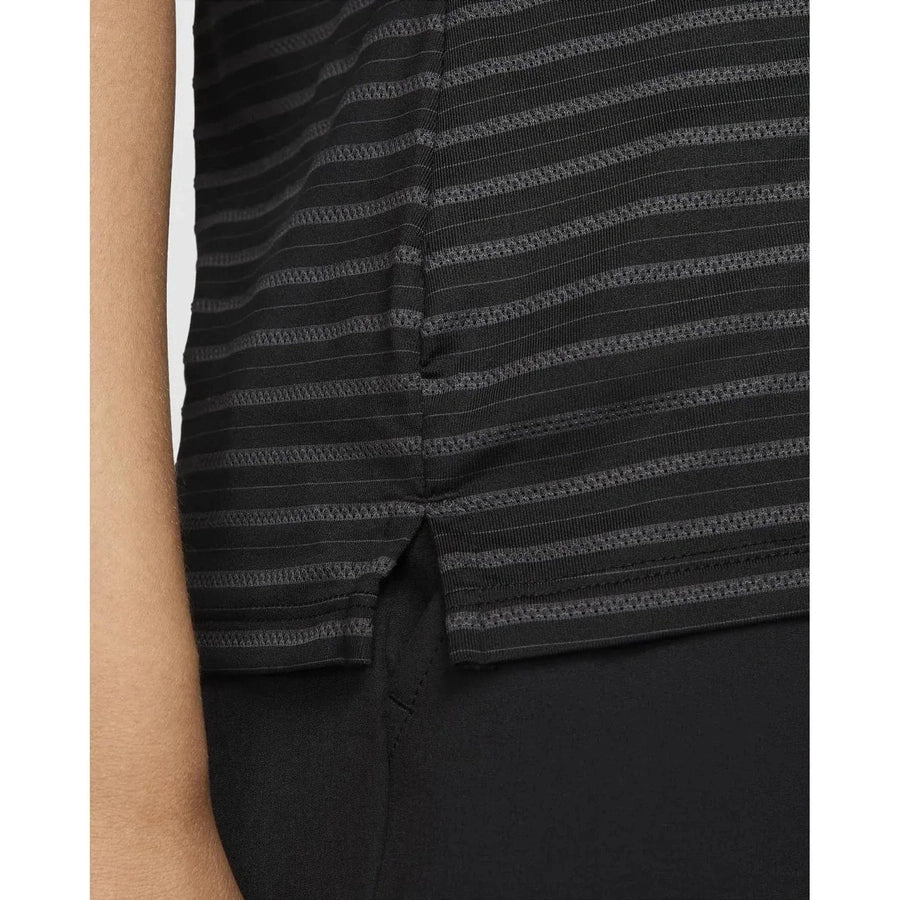 Polo de golf Nike pour femme Dri-FIT Victory à rayures