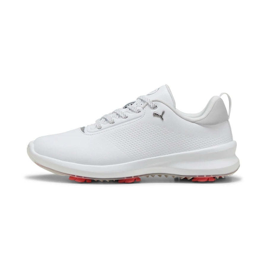 Puma Ladies Ignite Blaze 2 Spiked Golf Shoes - White/Peach