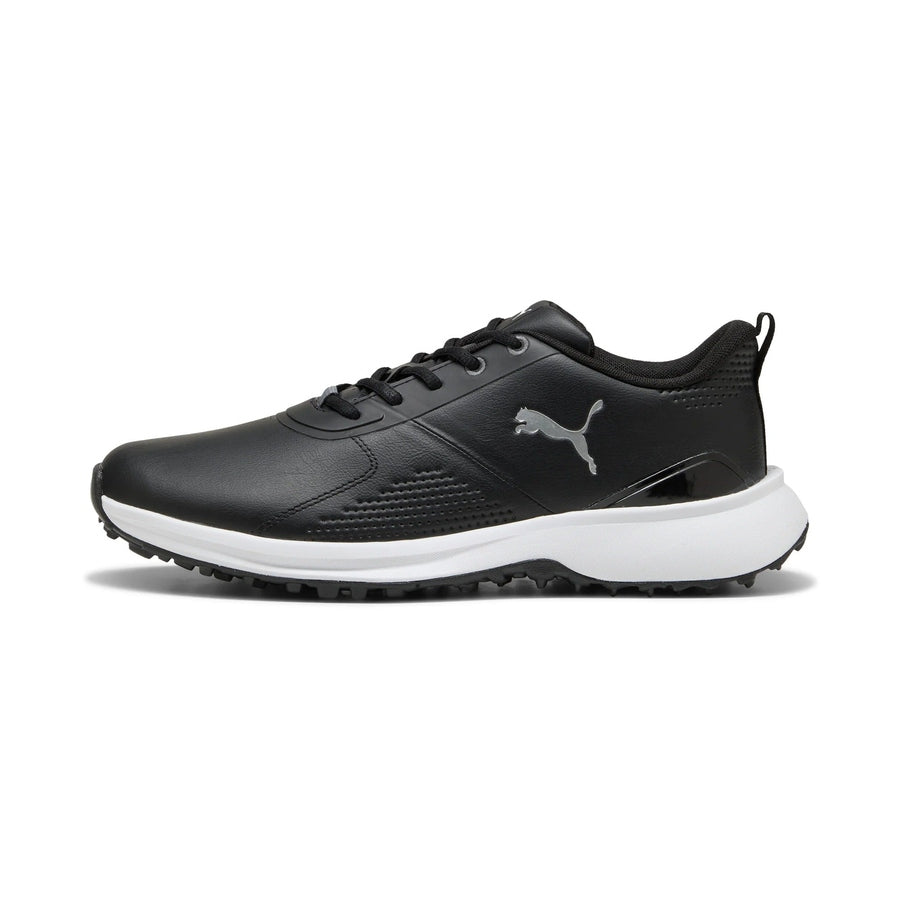 Puma Fusion Grip 6 Evo Spikeless Golf Shoes - Black/Silver | Free