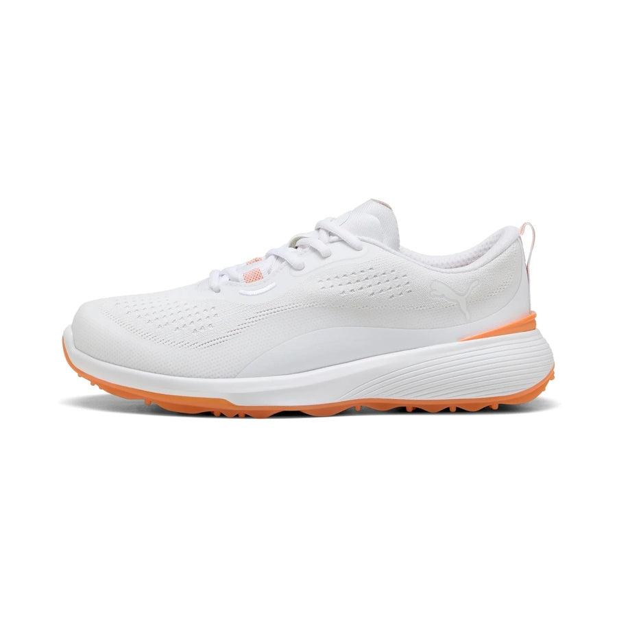 Puma Ladies Gruve Sport Spikeless Golf Shoes - White/Orange