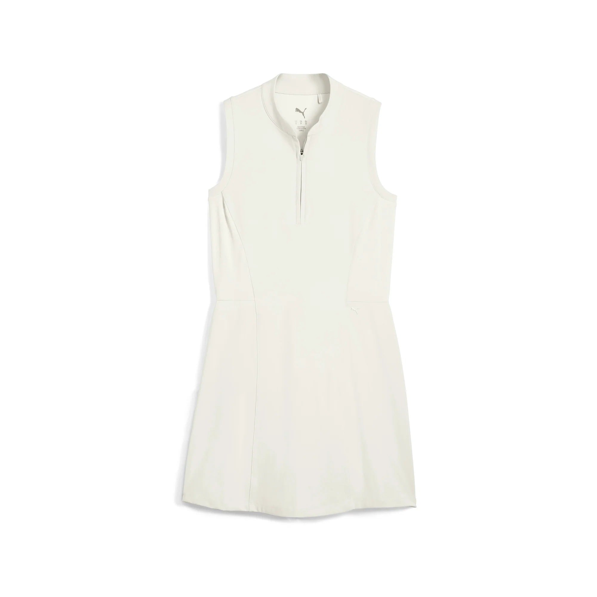 Puma Ladies Aerlon Mock Sleeveless Golf Dress - White