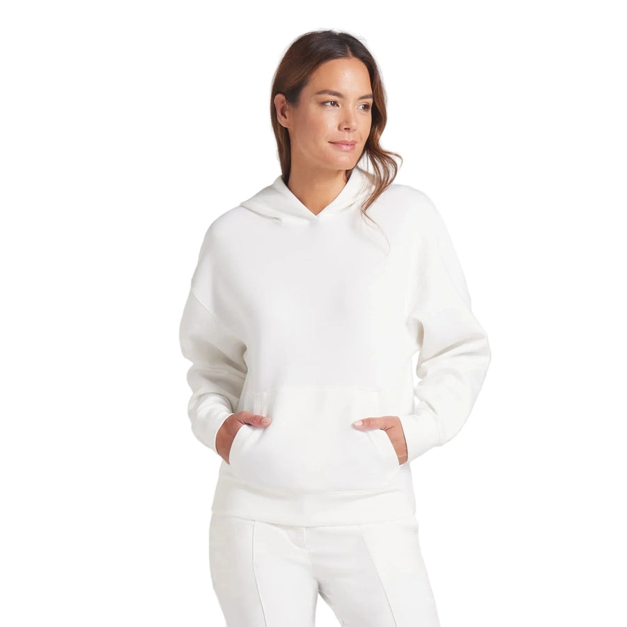 Puma Ladies Cloudspun Fleece Hoodie - White