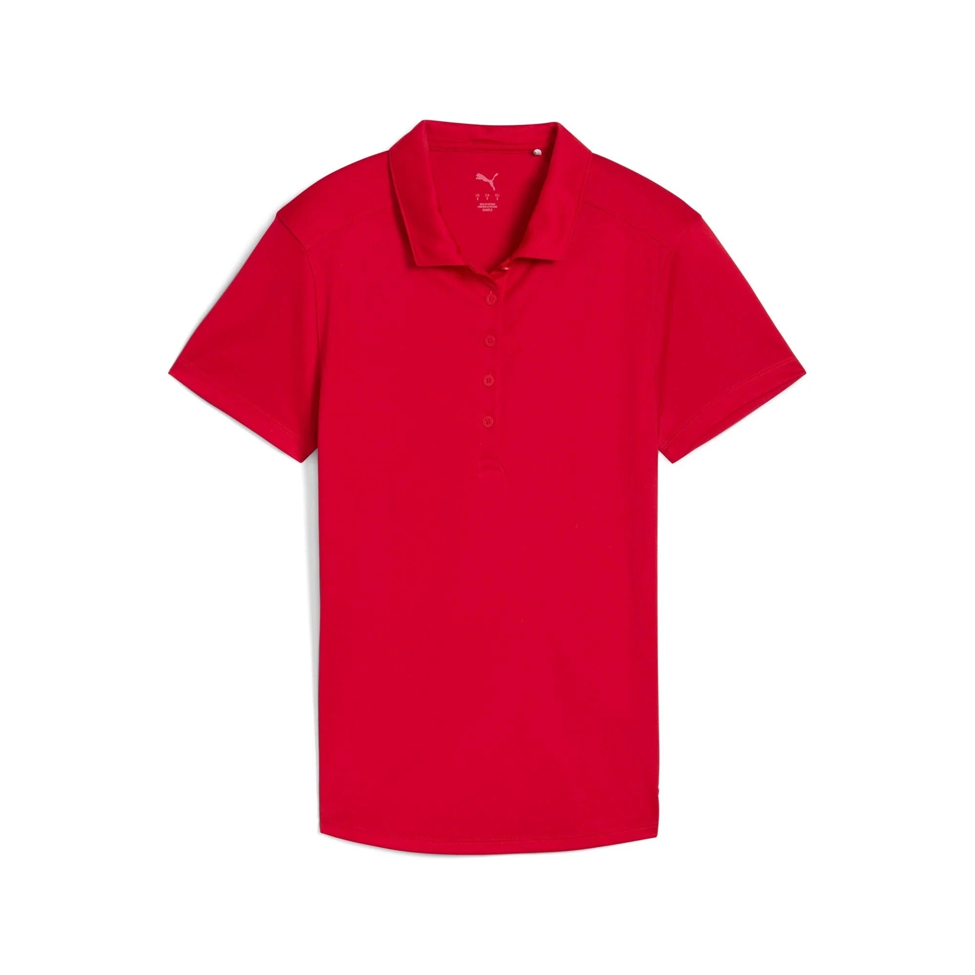 Puma Ladies Pure 2.0 Short Sleeve Polo - Red