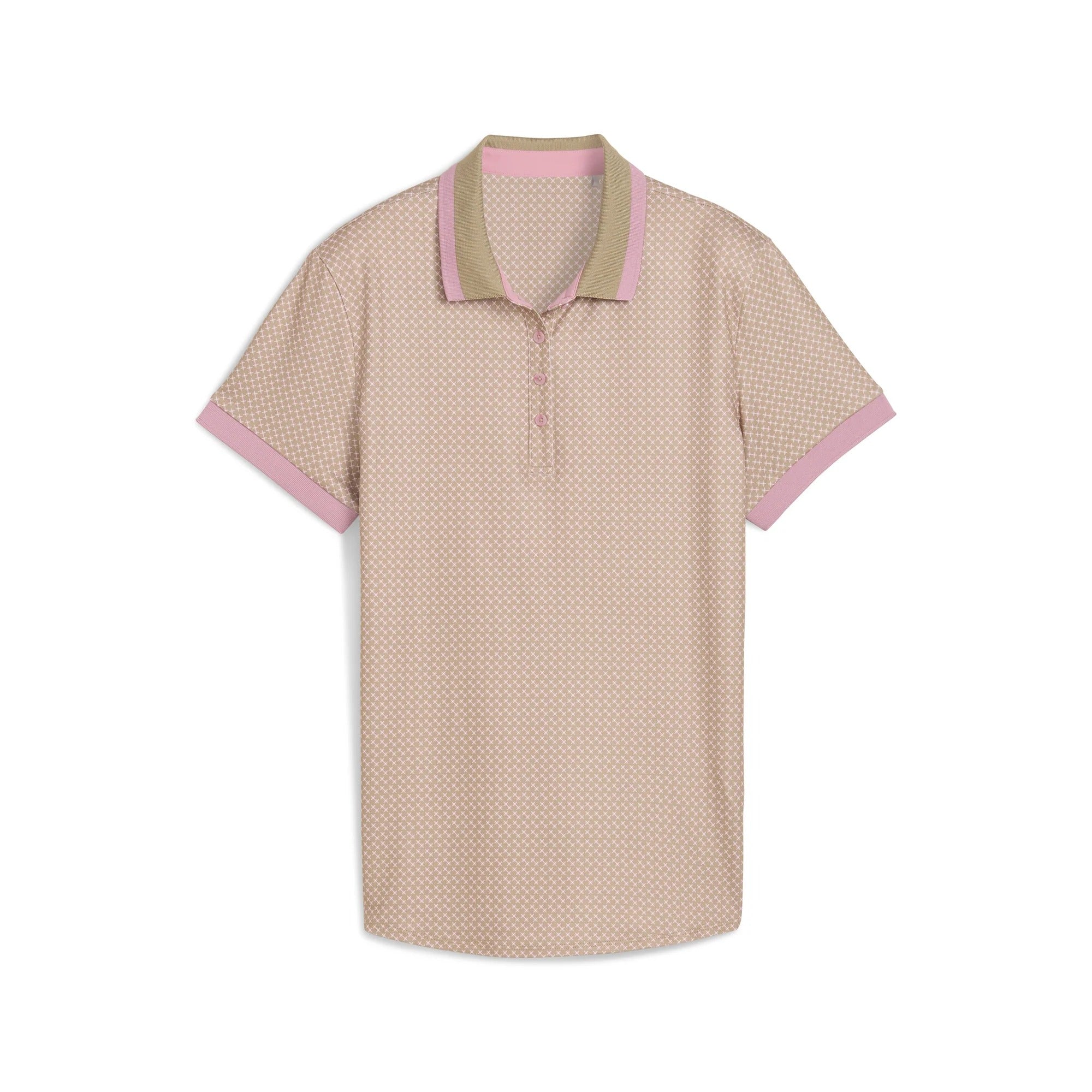 Puma Ladies CLOUDSPUN Micro Spark Golf Polo - Beige