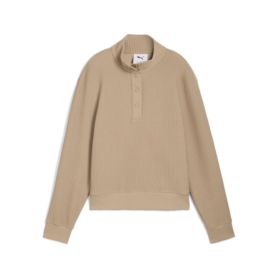 Puma Ladies Boulder 1/2 Snap Pullover - Coffee