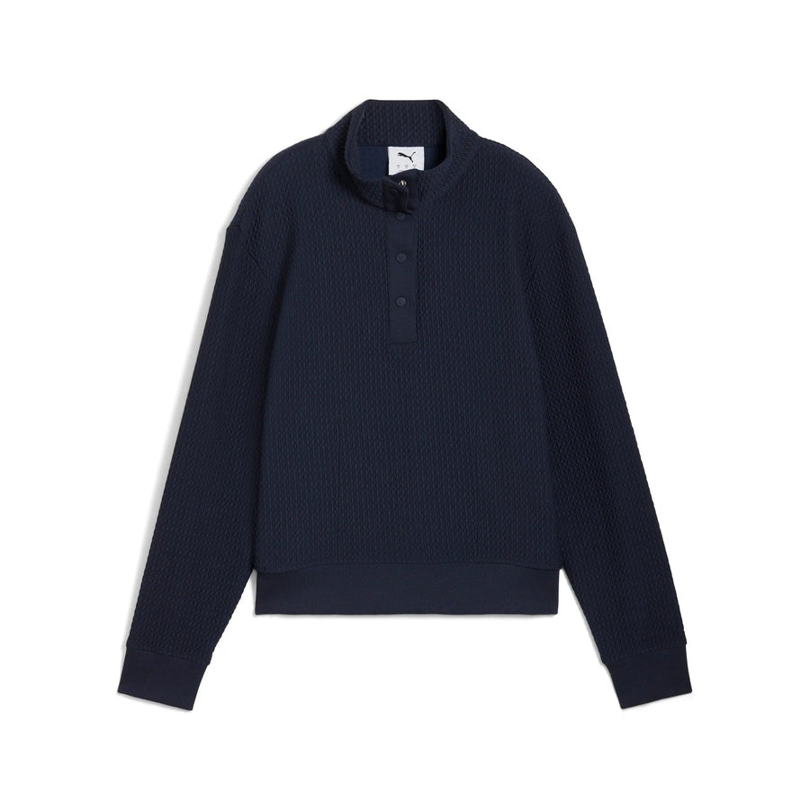 Puma Ladies Boulder 1/2 Snap Pullover - Deep Navy