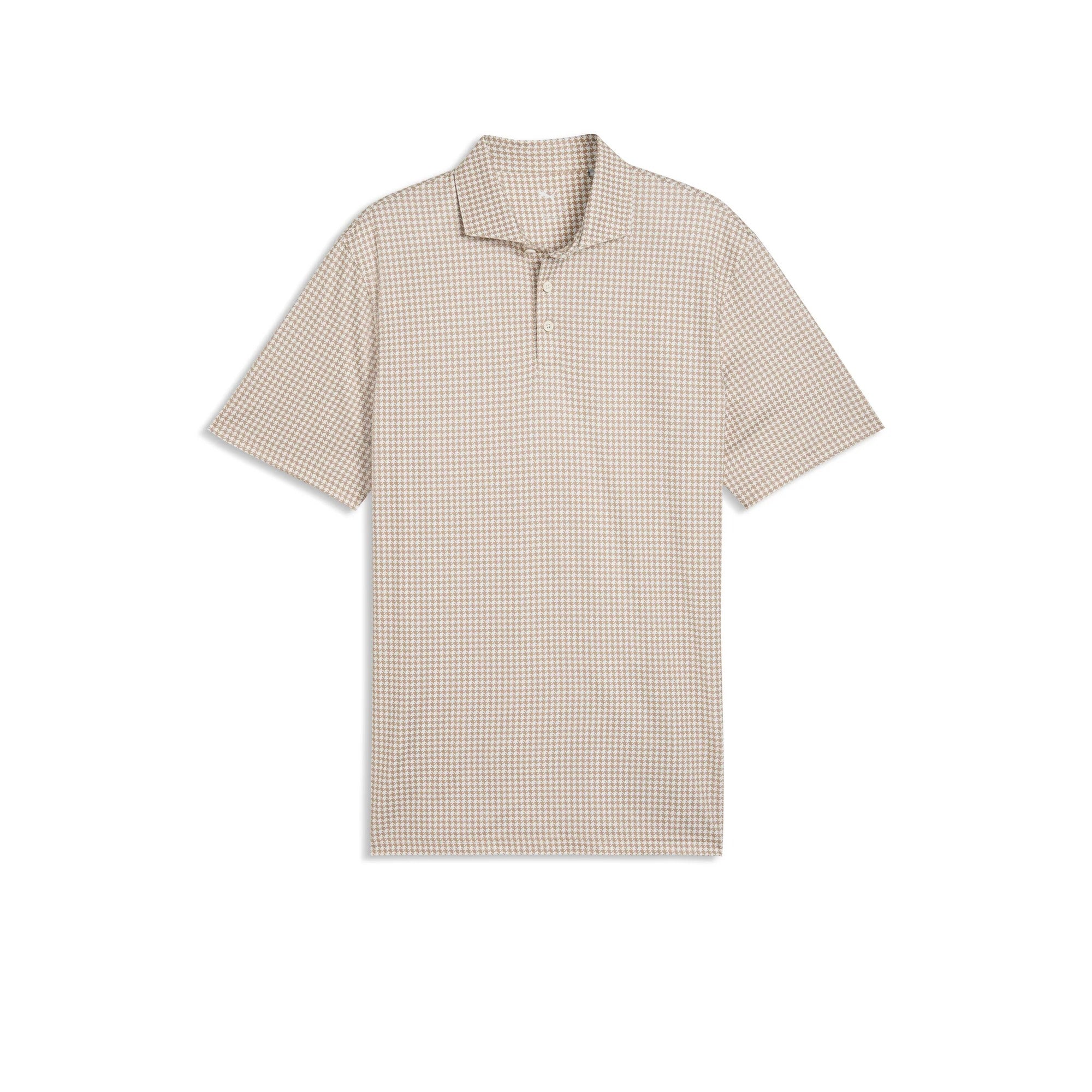 Puma CLOUDSPUN Mono Check BN Golf Polo - Brown