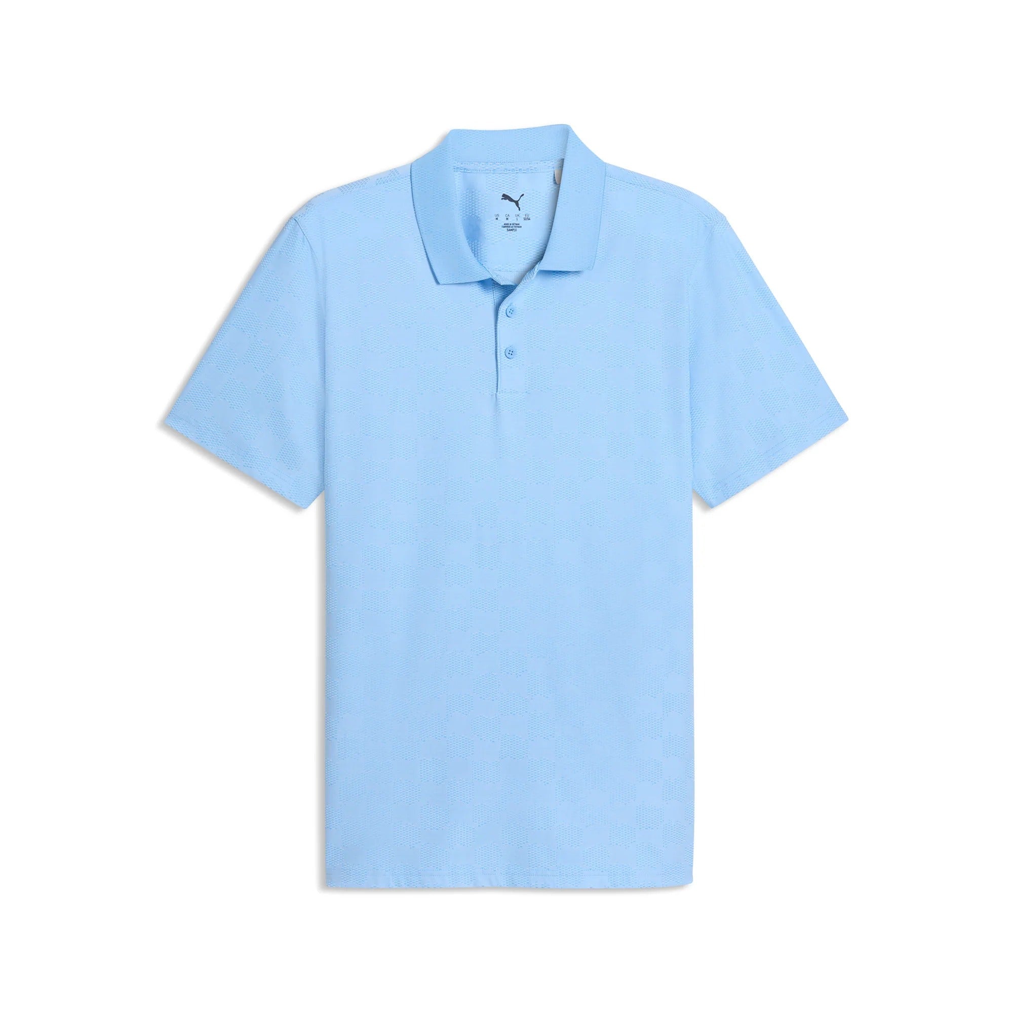 Puma MATTR Check Jacquard BN Golf Polo - Blue