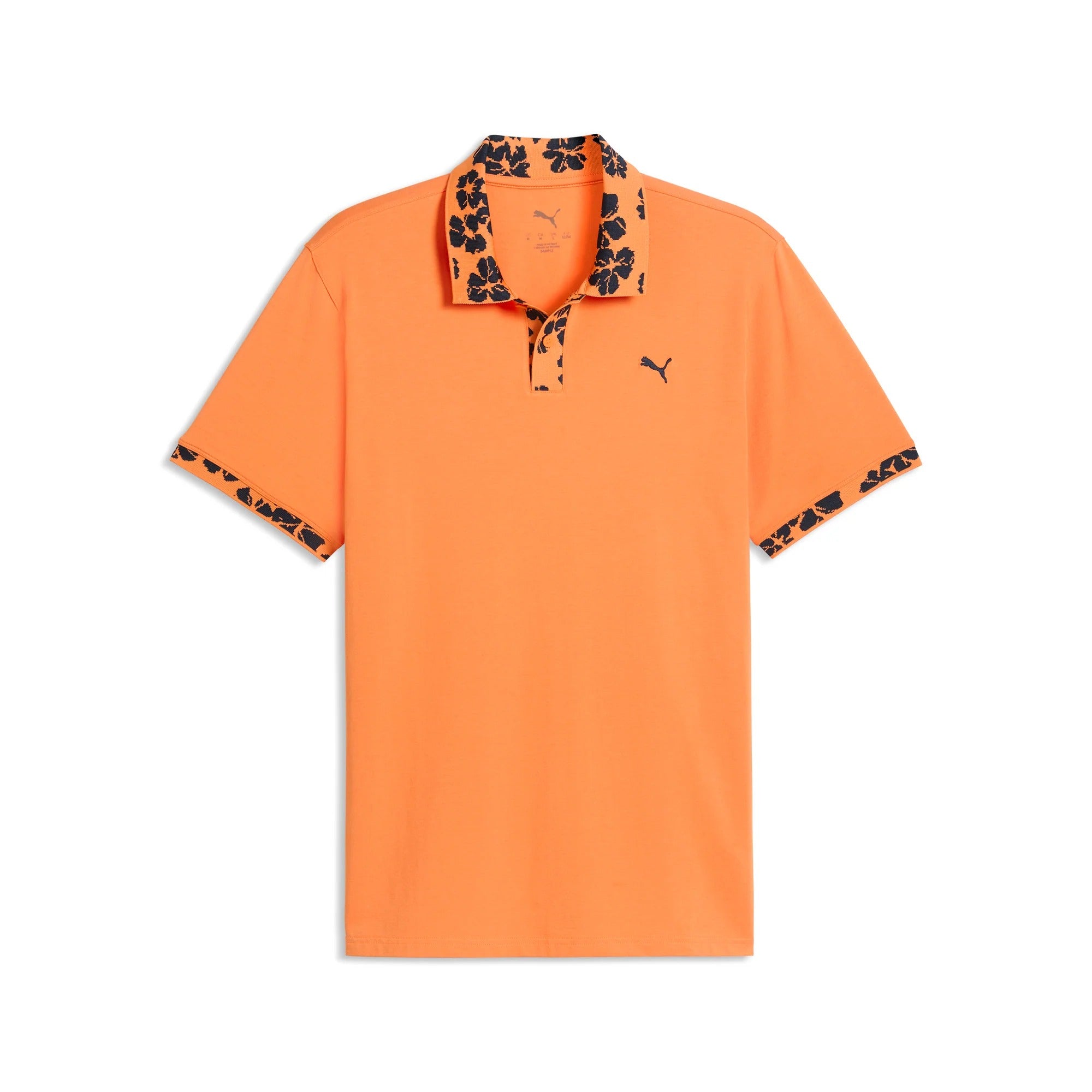 Puma Modalon Floral Rib LC Golf Polo - Orange
