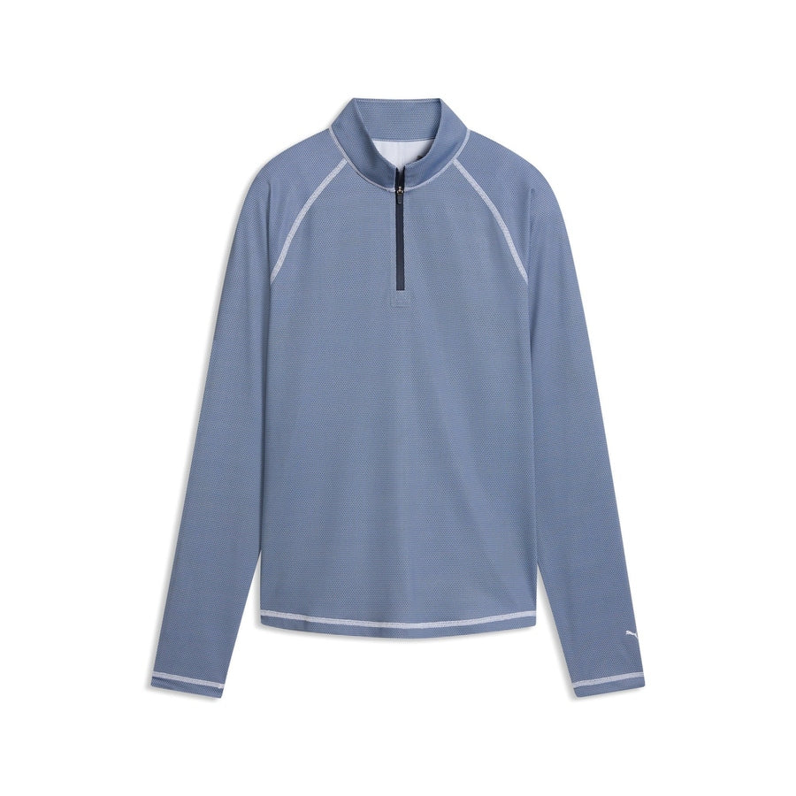 Puma Ladies UV Birdseye 1/4 Zip Golf Jacket - Navy