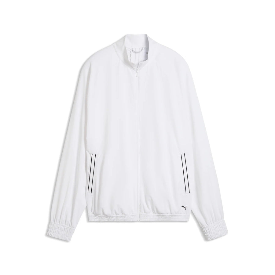 Puma Ladies Full-Zip Wind Golf Jacket - White