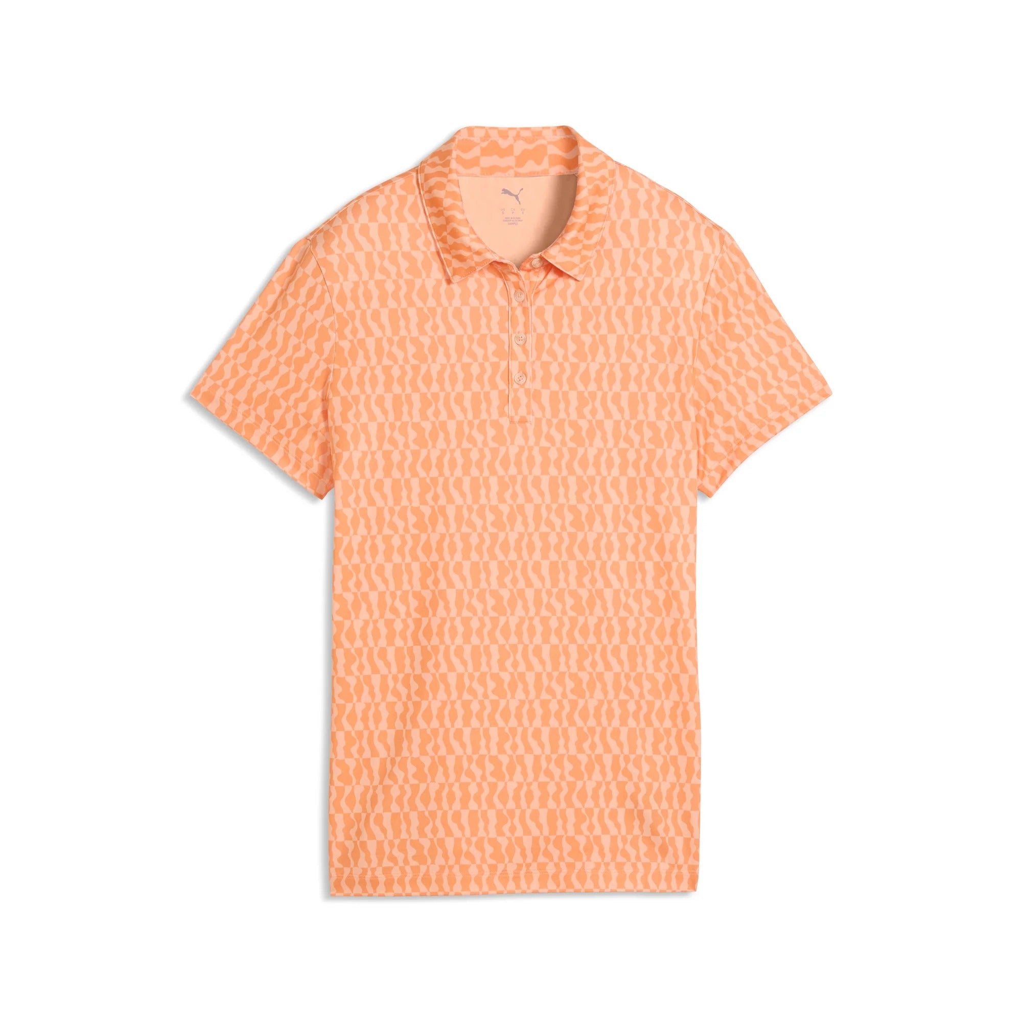 Puma Ladies CLOUDSPUN Wavey Golf Polo - Orange