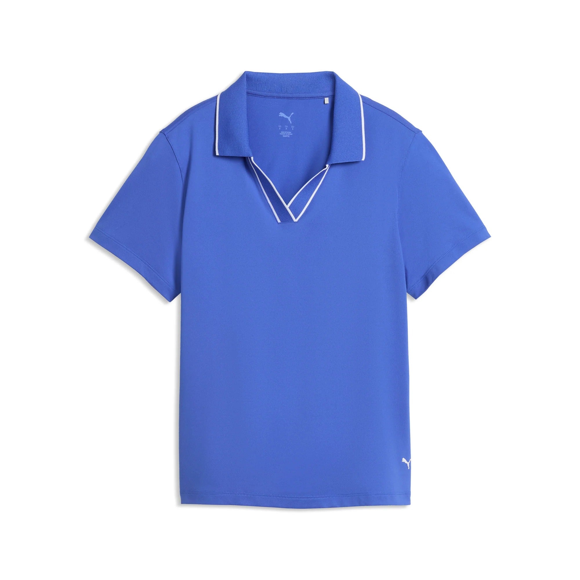 Puma Ladies CLOUDSPUN Essential Short Sleeve Golf Polo - Blue
