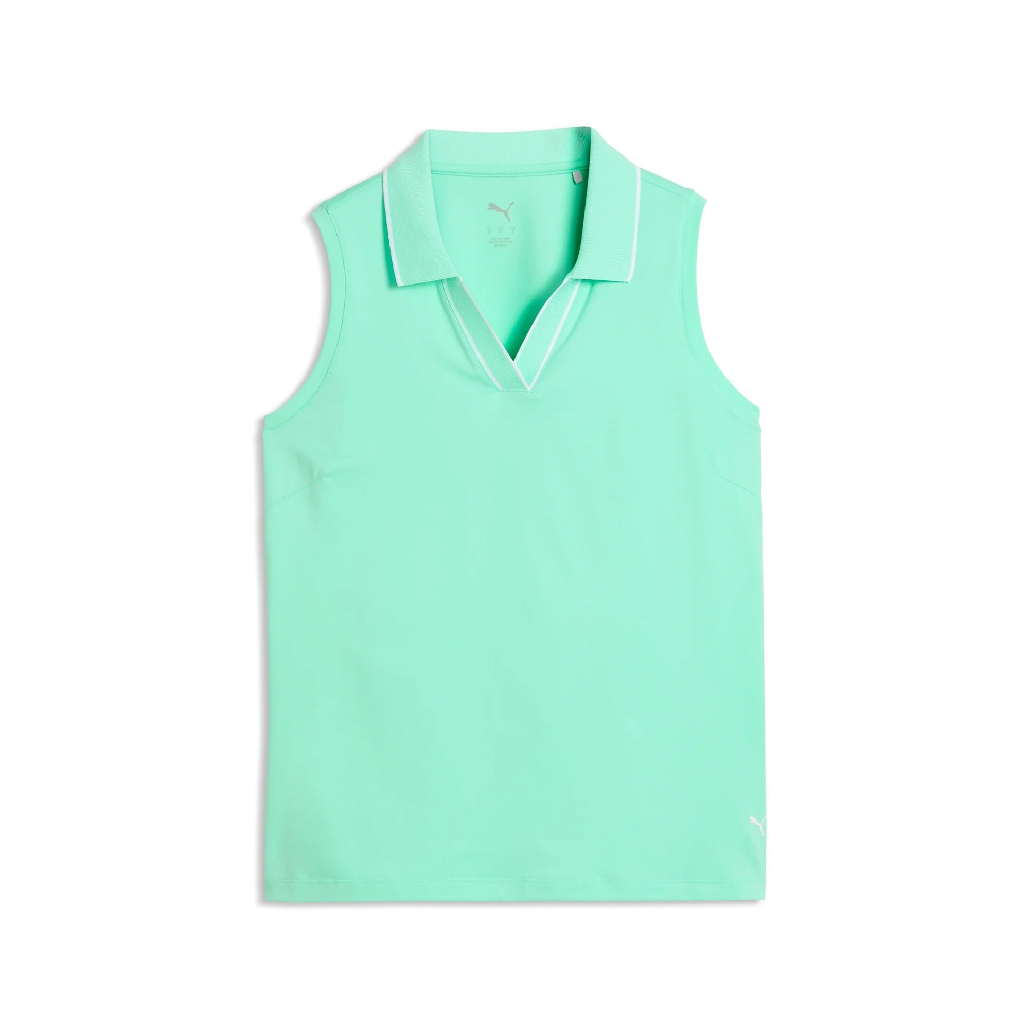 Puma Ladies CLOUDSPUN Essential Sleeveless Golf Polo - Mint