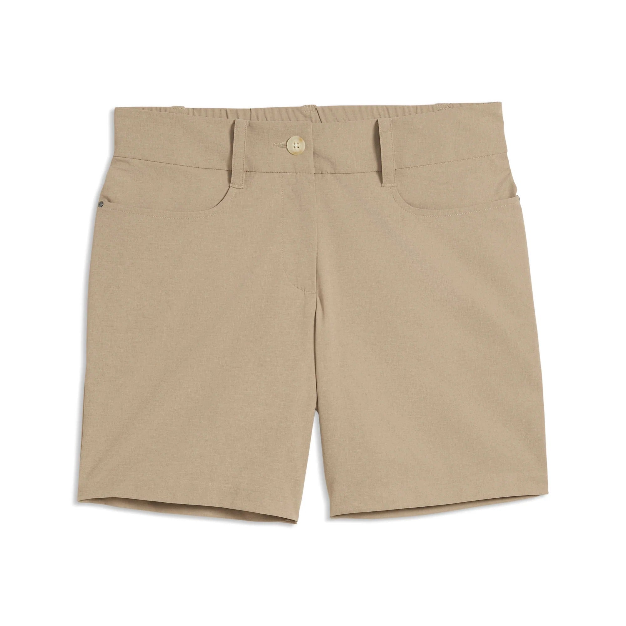 Puma Ladies Avant 6" Golf Shorts - Beige