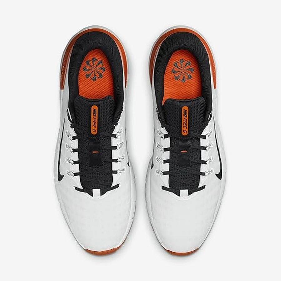 Nike Free Golf NN Golf Shoes - White /Orange