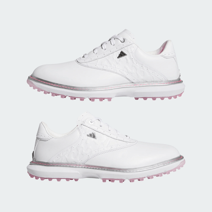 Adidas Ladies MC70 Spikeless Golf Shoes - White/Pink