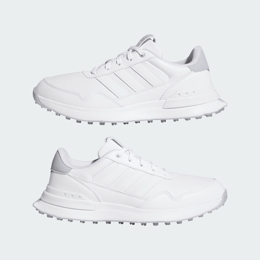 Adidas Ladies S2G 26 Leather Spikeless Golf Shoes - White/Silver