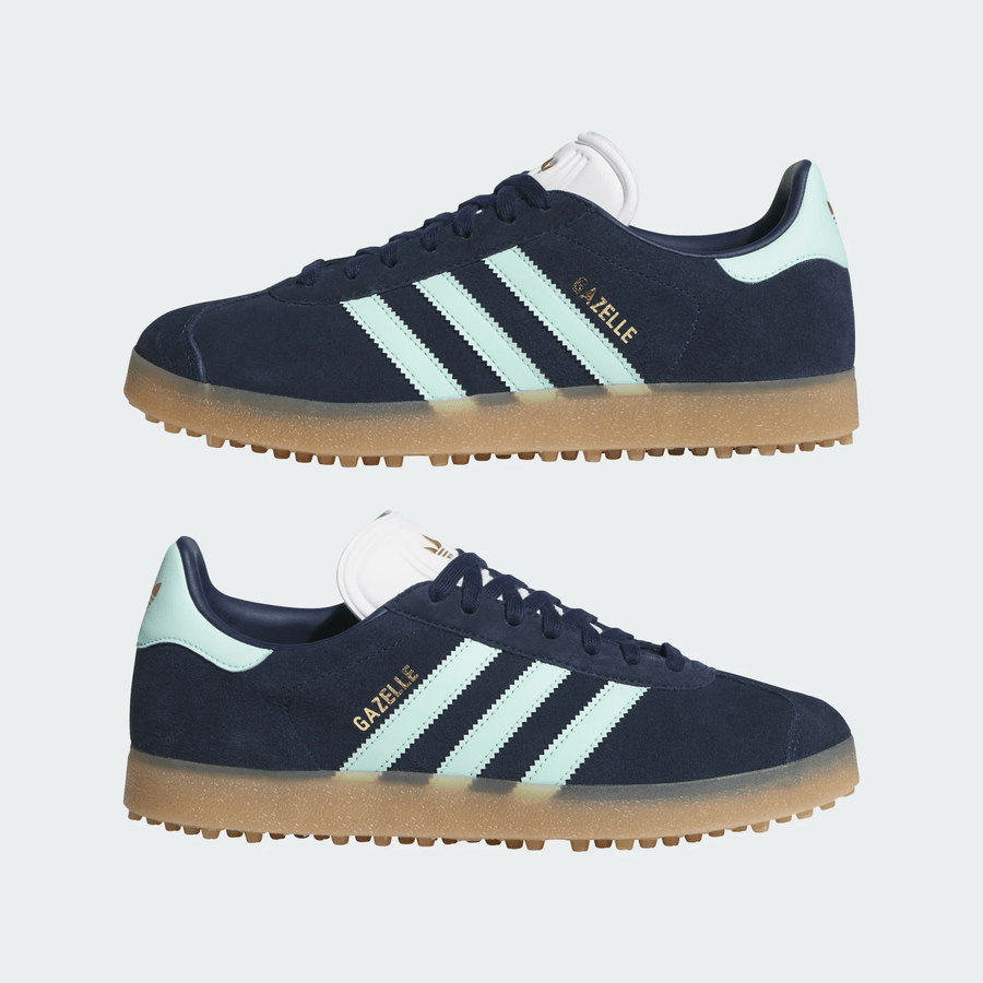 Adidas Gazelle Spikeless Golf Shoes - Navy/Mint