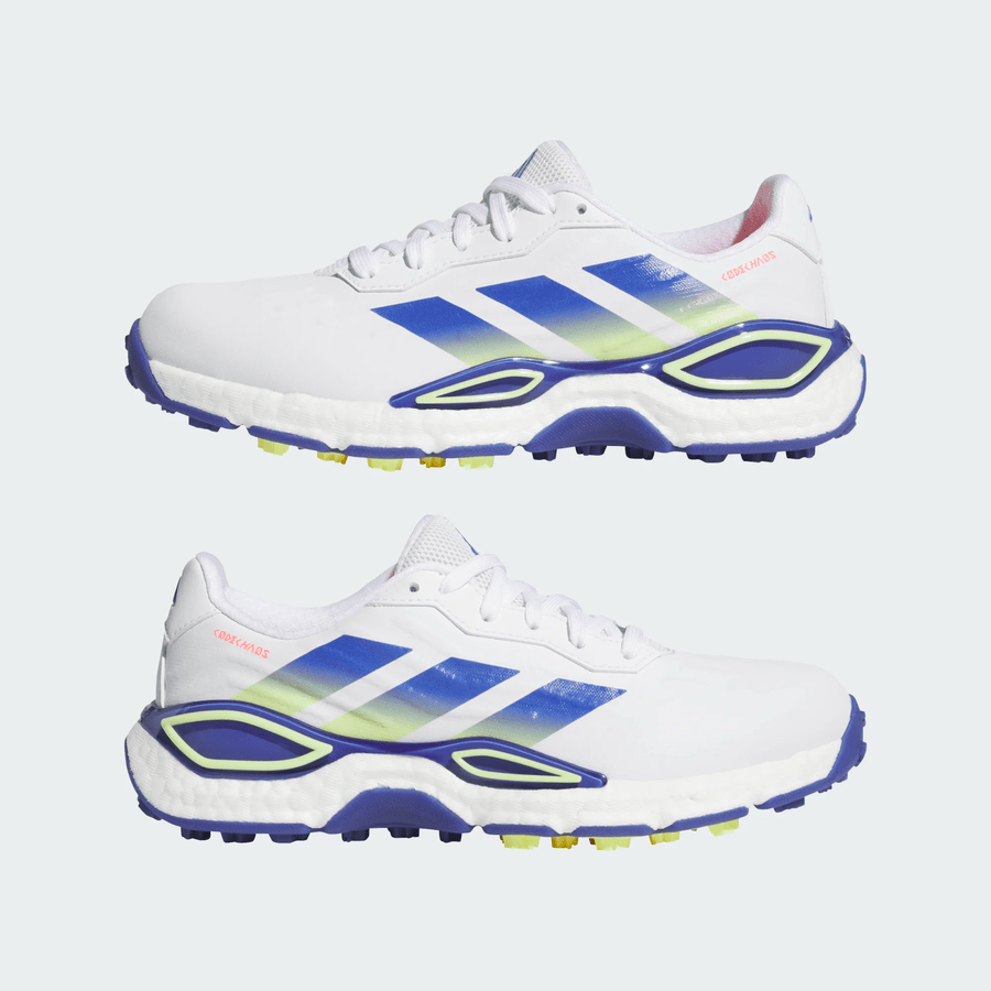 Adidas Ladies Codechaos 27 Spikeless Golf Shoes - White/Blue
