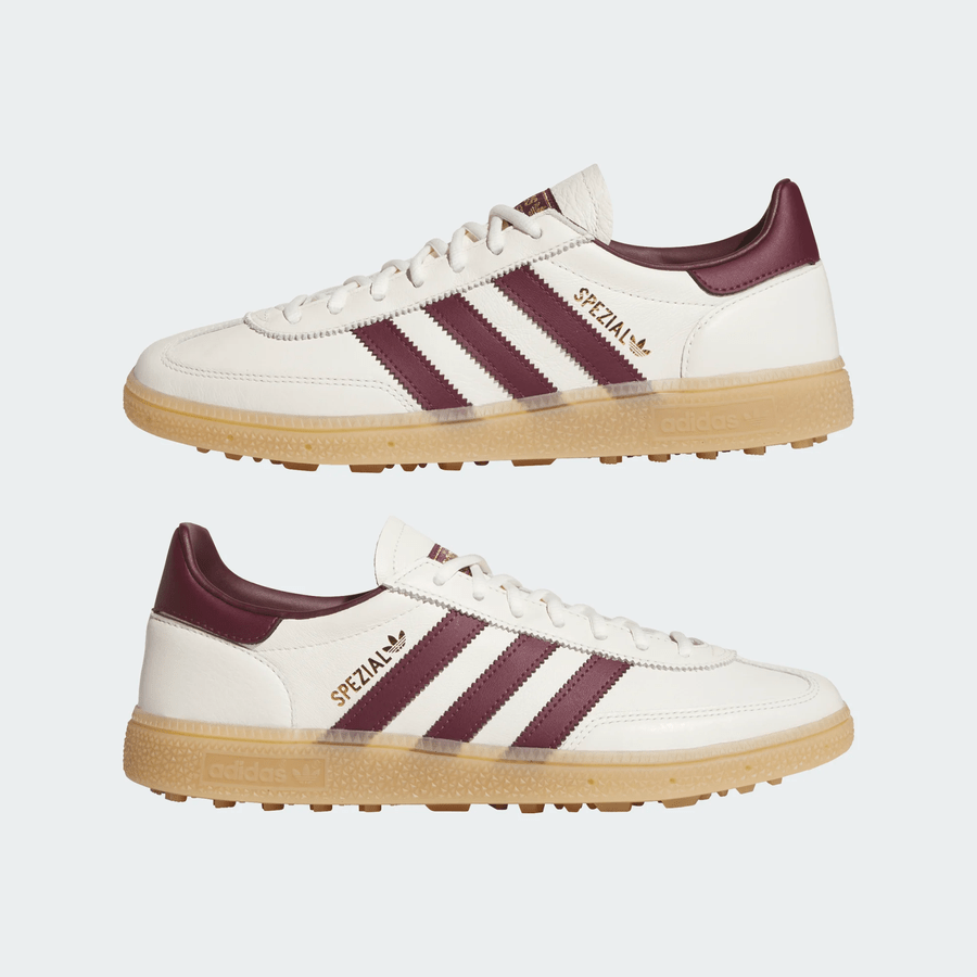 Adidas Spezial Spikeless Golf Shoes - White/Red
