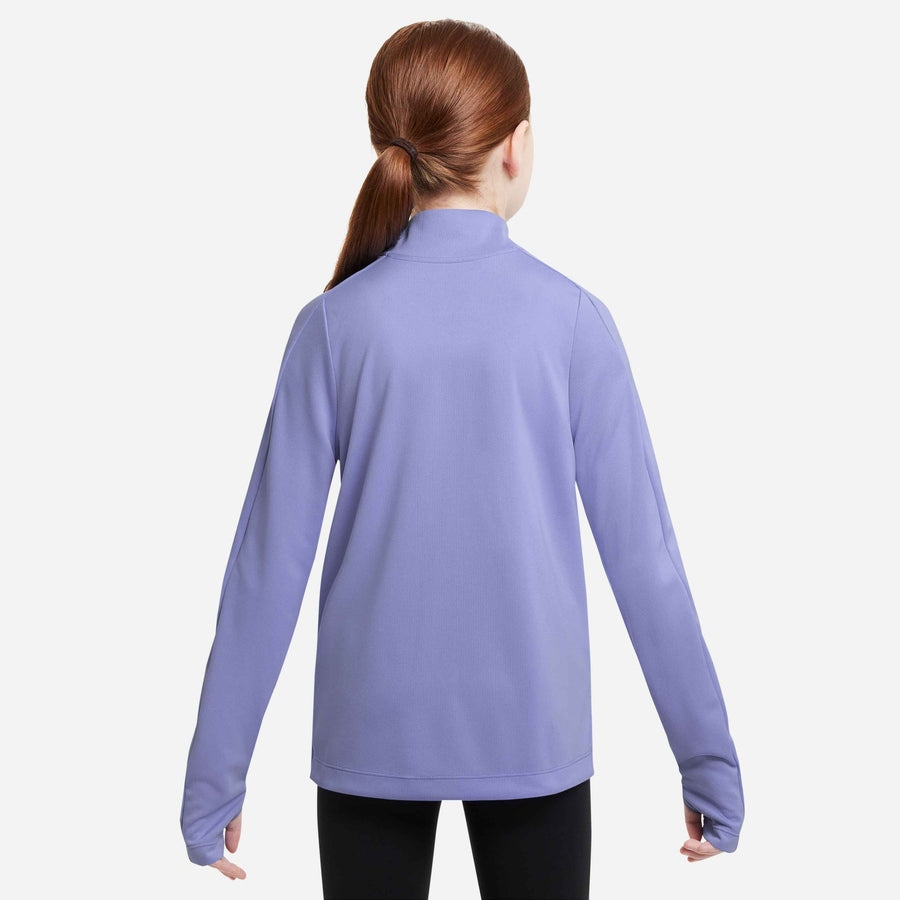 Haut Nike Dri-FIT à manches longues avec zip 1/4 pour fille