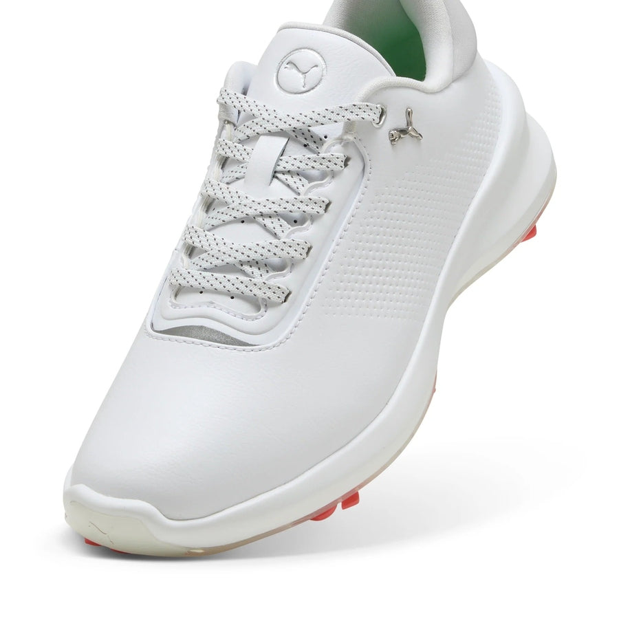 Puma Ladies Ignite Blaze 2 Spiked Golf Shoes - White/Peach