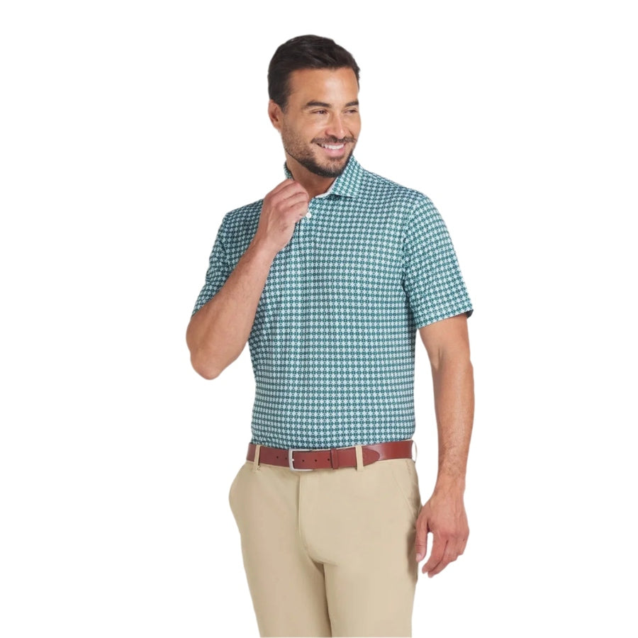 Puma Pique Tie Golf Polo - Green