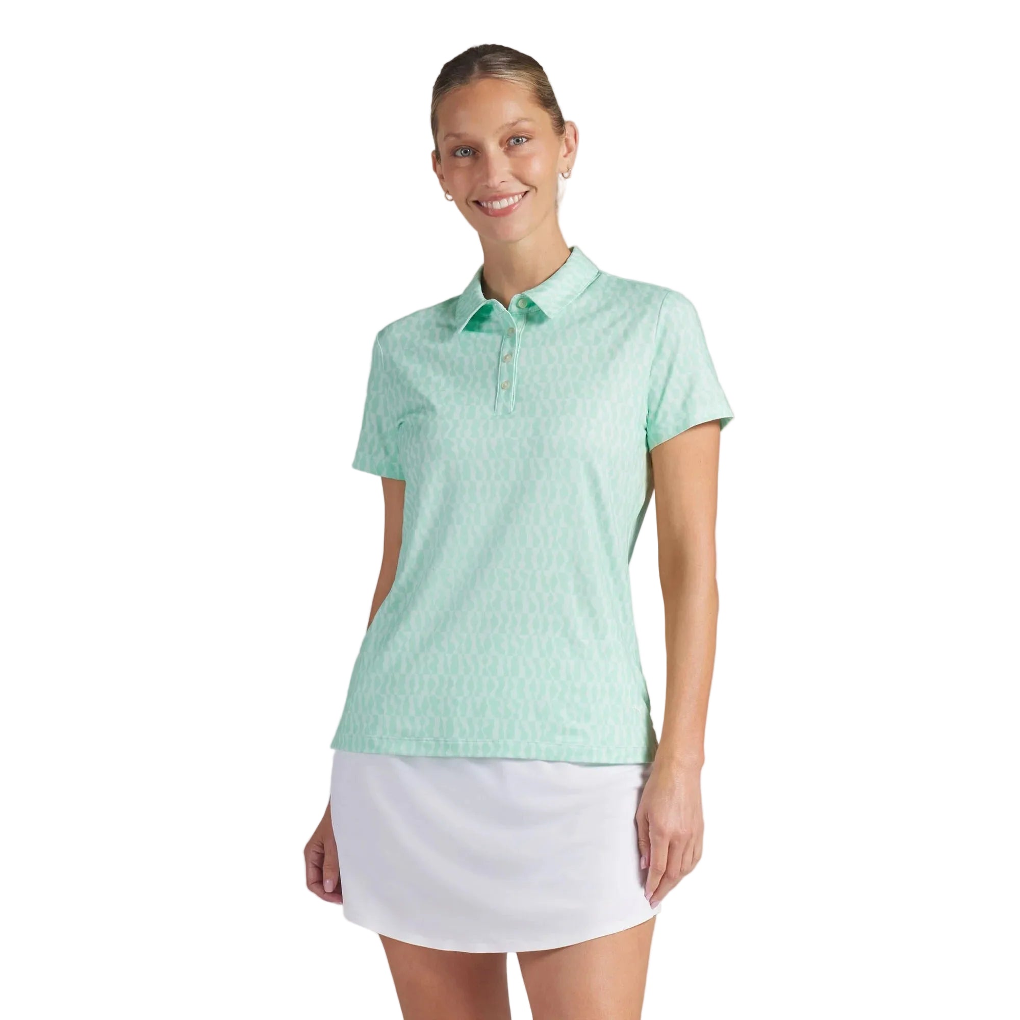Puma Ladies CLOUDSPUN Wavey Golf Polo - Mint