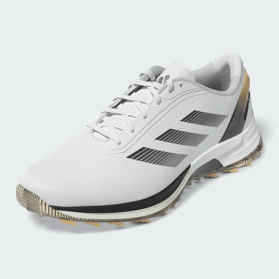 Adidas Adizero ZG Spikeless Golf Shoes - White/Yellow