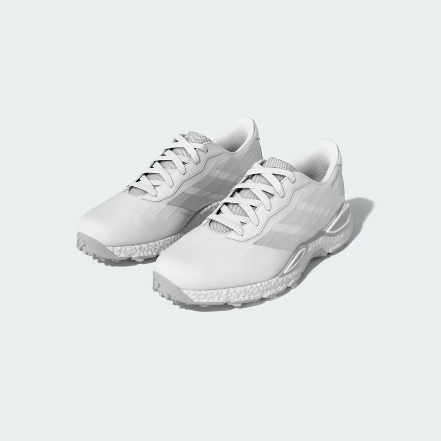 Adidas Chaussures de golf Codechaos 27 sans crampons pour femme - Blanc/Gris