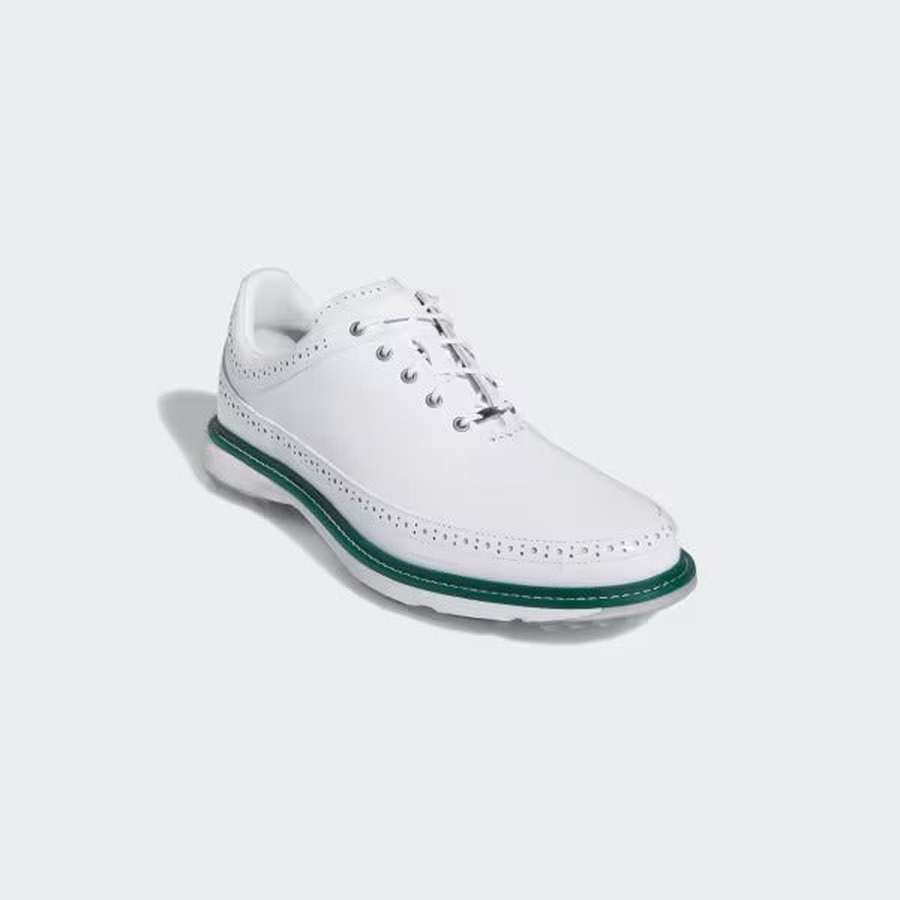 Adidas Unisex MC80 Spikeless Golf Shoes - White/Green
