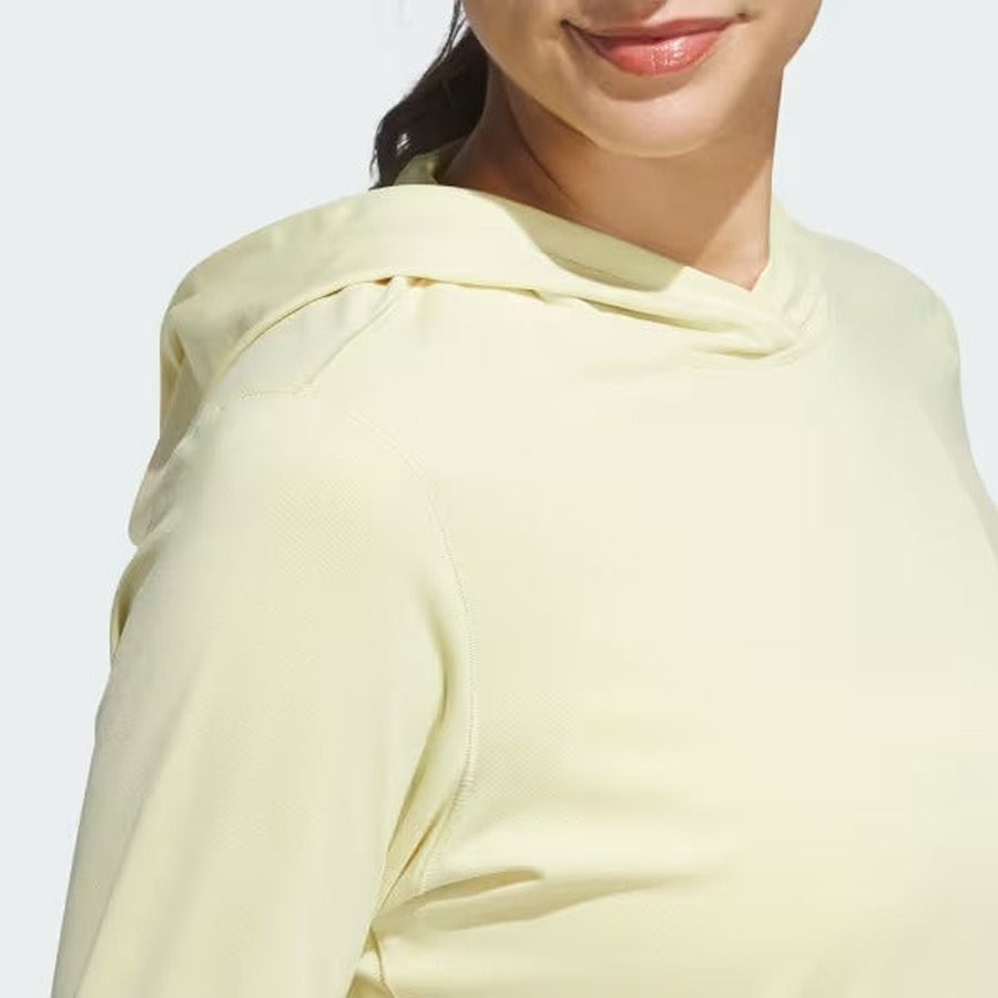 Adidas Ladies Performance Golf Hoodie - Yellow