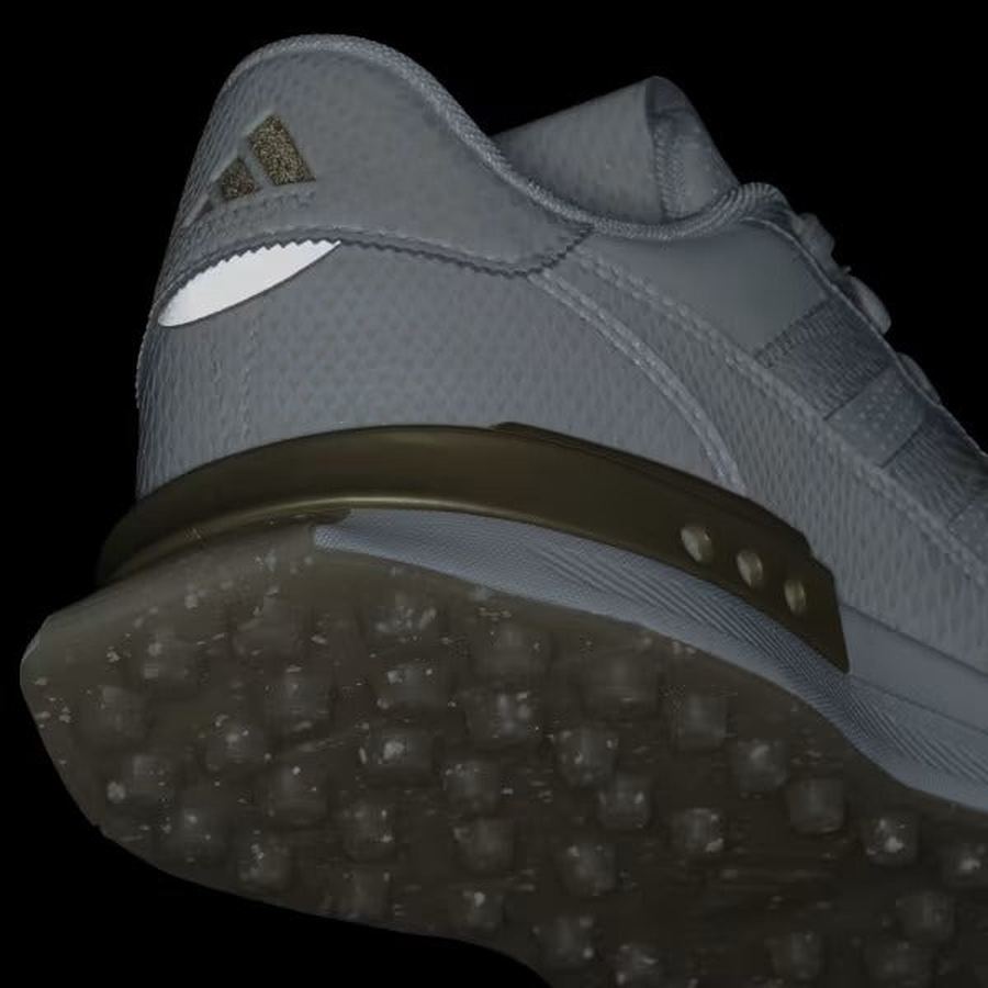 Adidas S2G 25 Ladies Leather Spikeless Golf Shoes - Off White/Gold