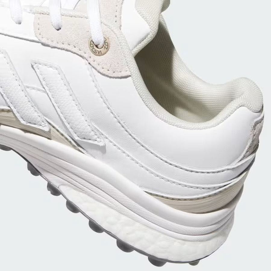 Adidas Ladies Zoysia Spikeless Golf Shoes - White/Brown