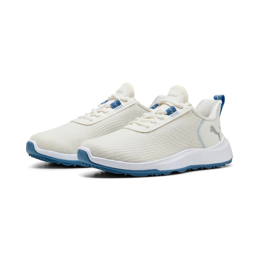 Puma Ladies Fusion Crush Sport Spikeless Golf Shoes - White/Blue
