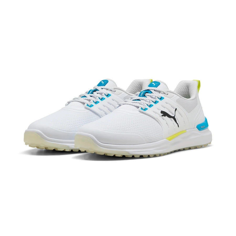Puma Ignite Elevate 2 Spikeless Golf Shoes - White/Blue