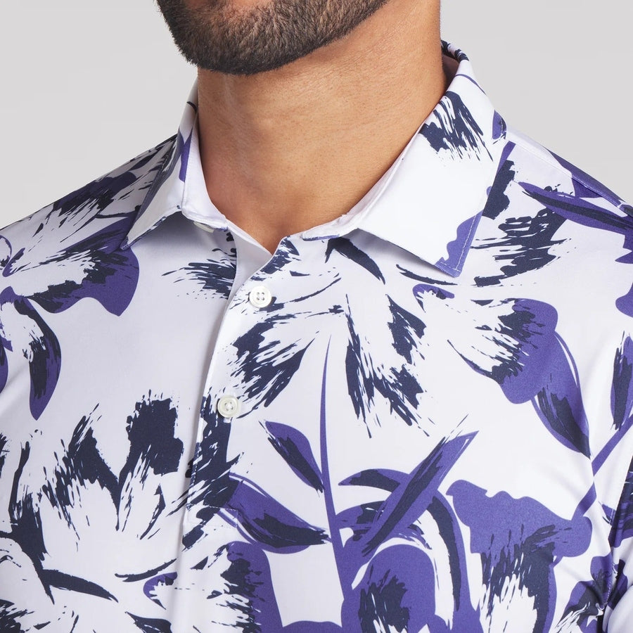 Puma MATTR Broken Flower Golf Polo - White