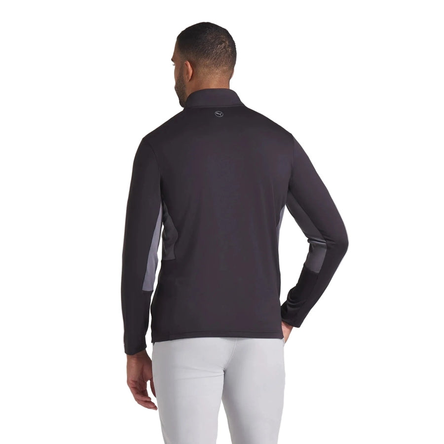 Puma Pure 2.0 1/4 Zip Golf Pullover - Black