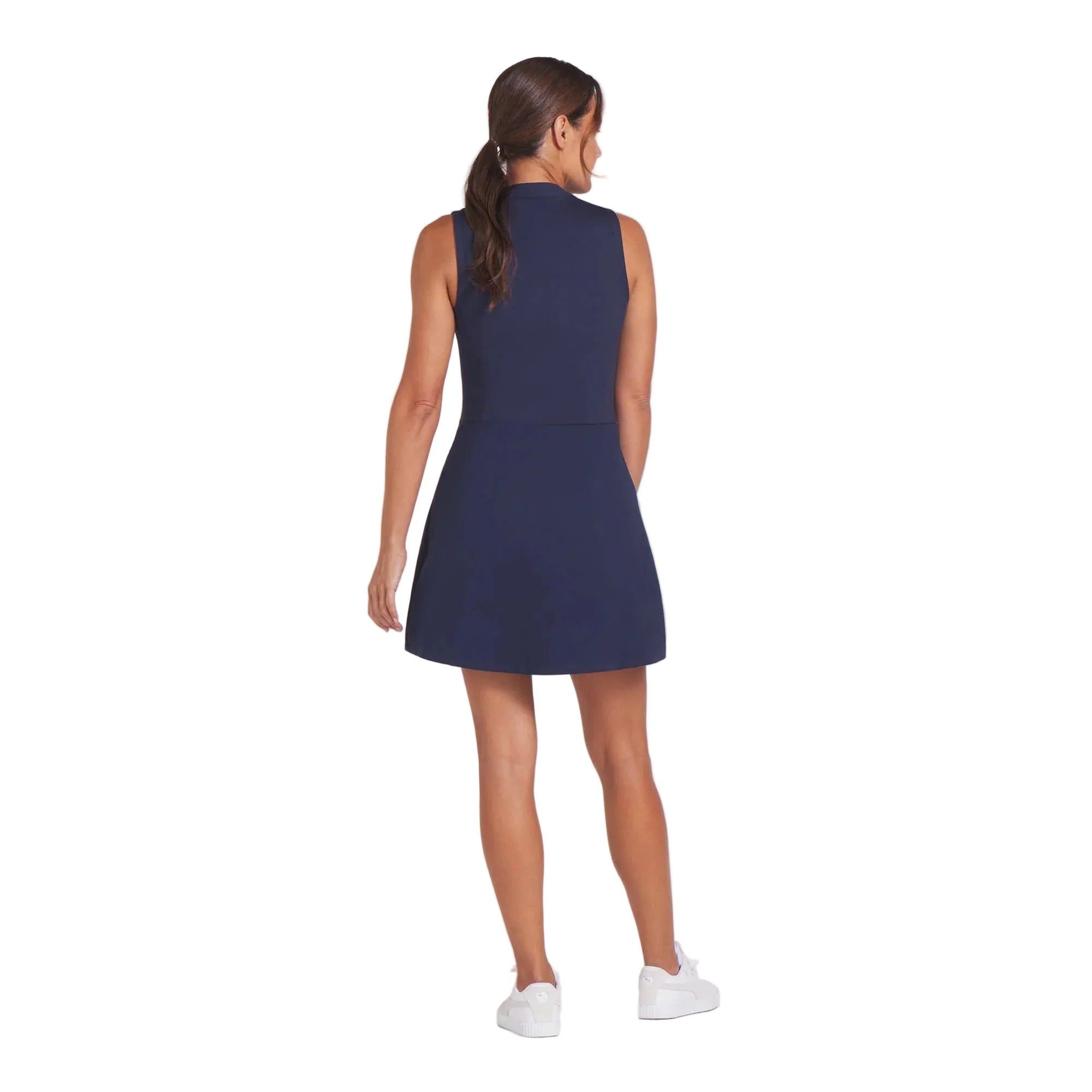 Puma Ladies Aerlon Mock Sleeveless Golf Dress - Navy