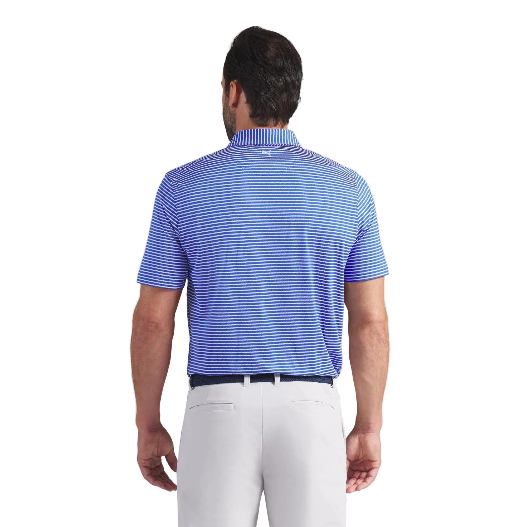 Puma BRRR Stripe Golf Polo - Blue