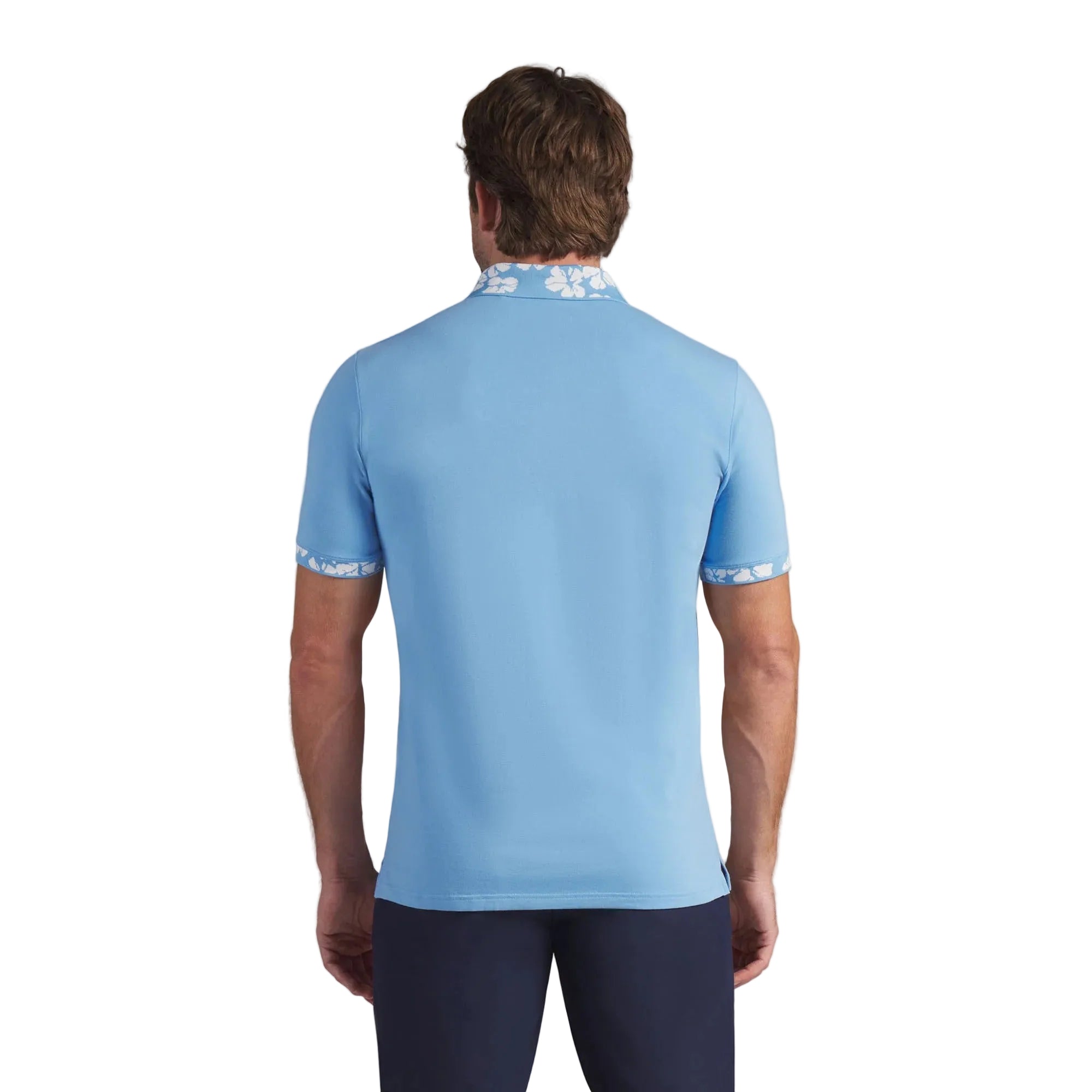 Puma Modalon Floral Rib LC Golf Polo - Blue