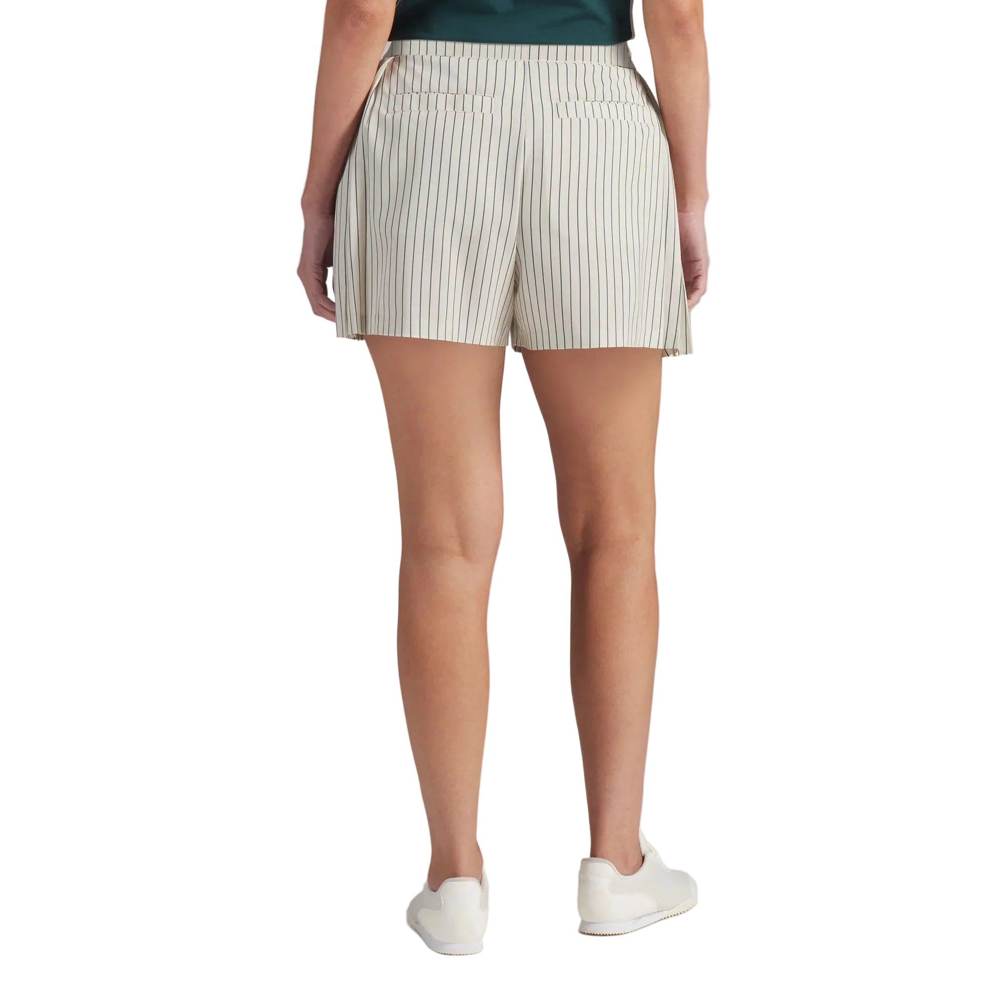 Puma Ladies AP Pinstripe Golf Shorts - Off White